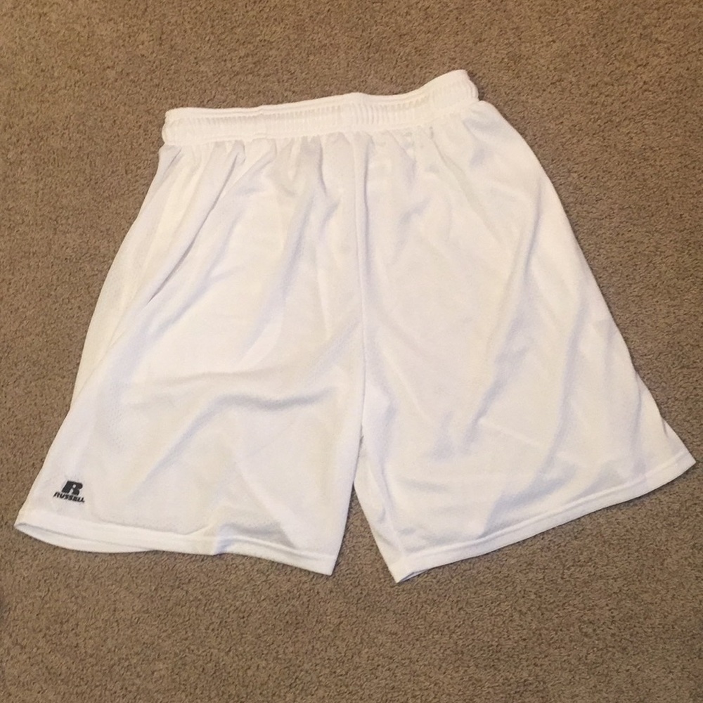 NWT White Russell Athletic Shorts